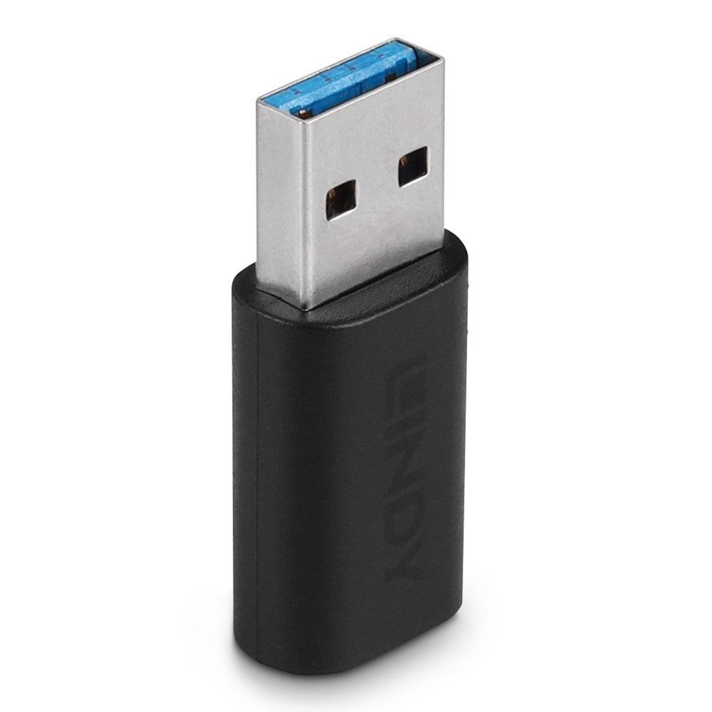 Lindy - Adaptateur USB - USB type A (M) pour 24 pin USB-C (F) - USB 3.2 Gen 2 - noir
