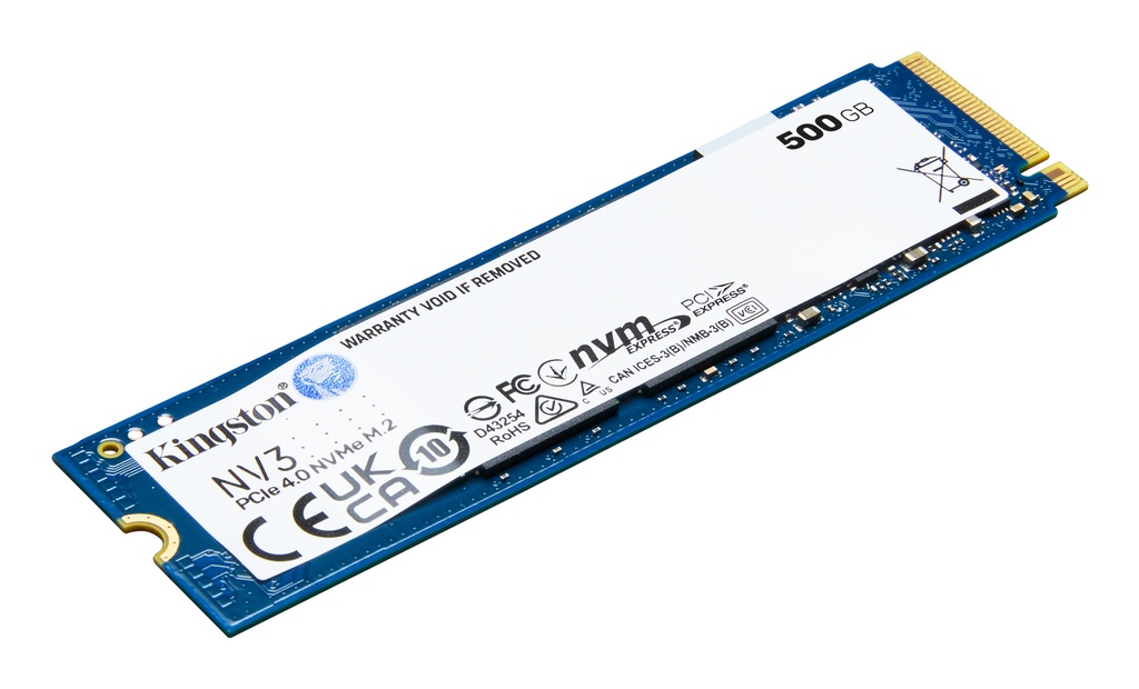 SSD Kingston NV3 500 Go M.2 2280 NVMe PCIe 4.0 4x