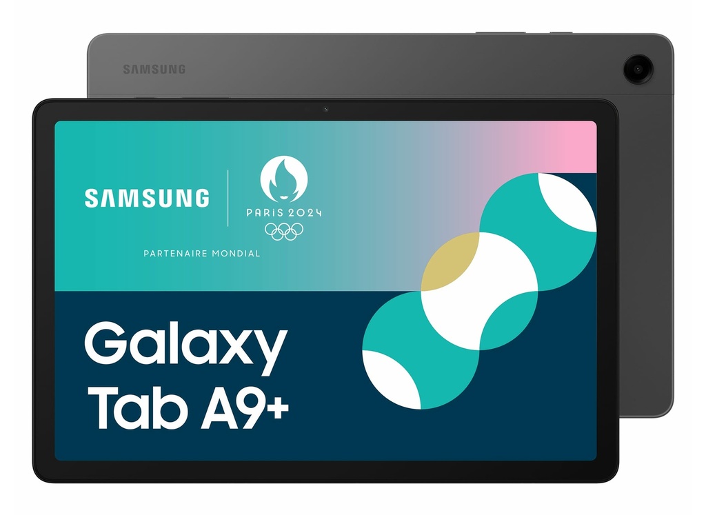 [TABSAMA9P64SA] Tablette Samsung Galaxy Tab A9+ 11'' WIFI 64Go Anthracite RAM 4Go 1920 x 1200 4 speakers + Camera 8MP + 5MP Android 13 DAS tronc 0,42 W/kg
