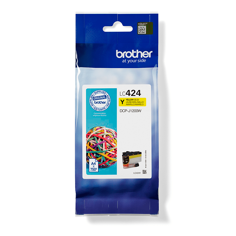 Brother LC424Y Yellow Original Ink Cartridge
