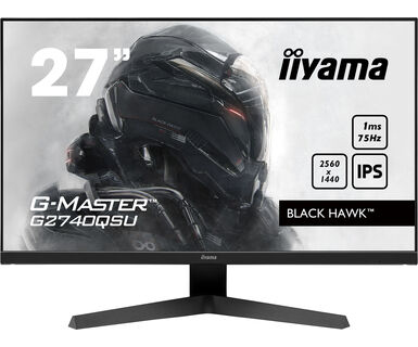 [MO27IIYG2740Q] Moniteur IIYAMA 27'' 1ms G-Master Black Hawk 75Hz IPS 2560x1440 250cd/m² FreeSync HPs HDMI DisplayPort / G2740QSU-B1