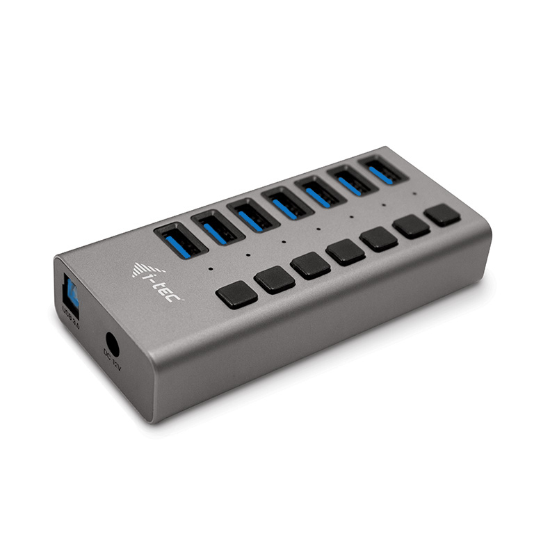 i-Tec USB 3.0 Charging HUB 7 port + Power Adapter 36 W - Concentrateur (hub) - 7 x SuperSpeed USB 3.0