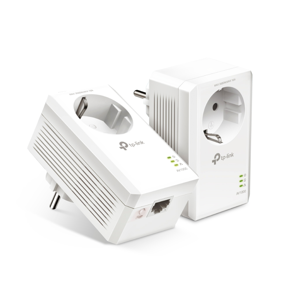 [CPL1000TPL] TP-LINK TL-PA7017P KIT Pack de 2 adaptateurs CPL 1000 Mbps avec 1 port Gigabit Ethernet + prise électrique