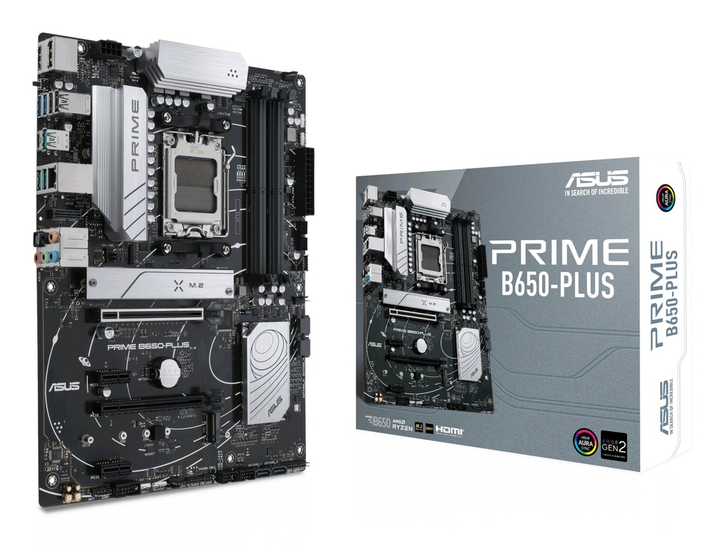 Carte Mère ATX ASUS PRIME B650-PLUS - 4x DDR5 - M.2 PCIe 5.0 - USB 3.1 - PCI-Express 4.0 16x - LAN 2.5 GbE