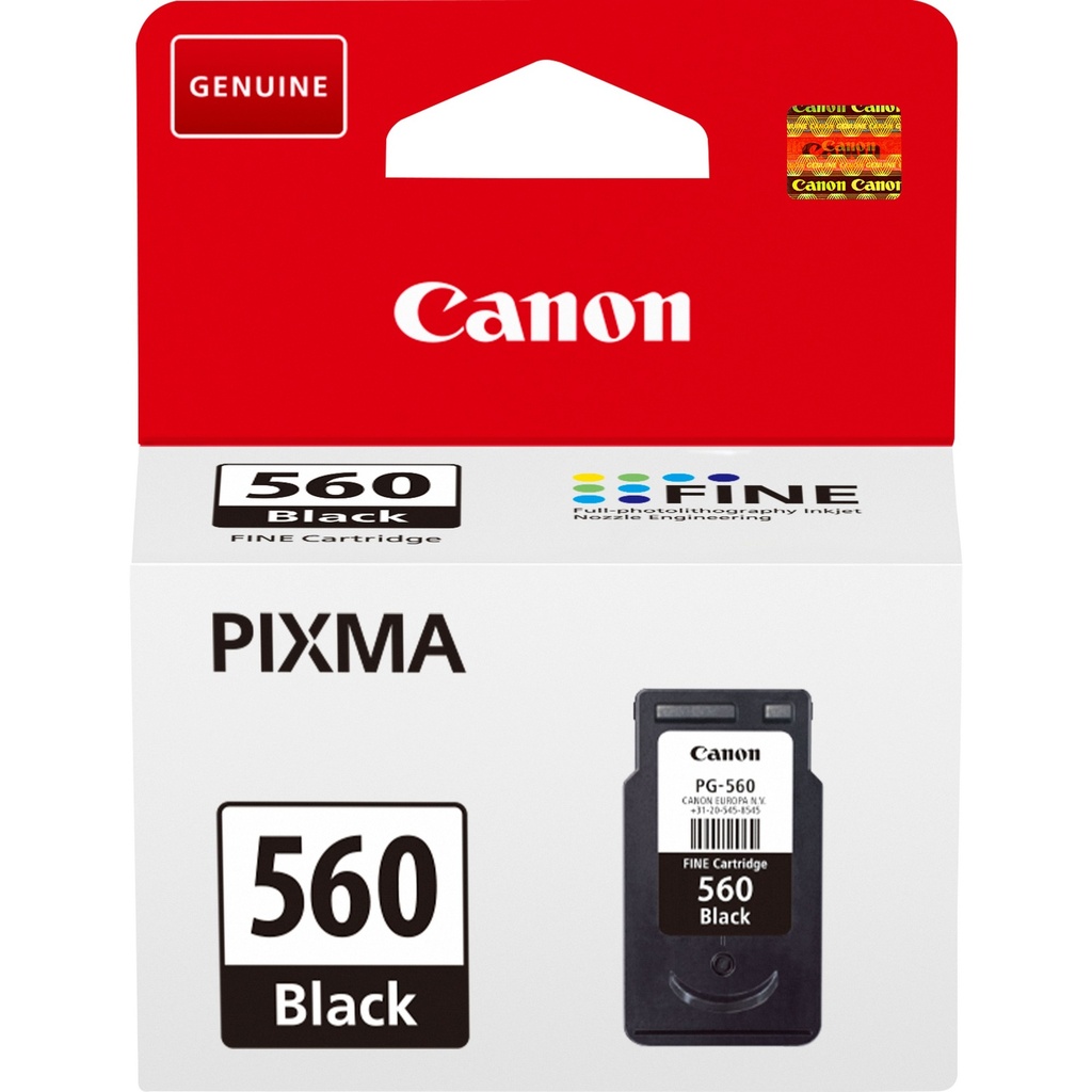 Canon PG-560 Black Standard Capacity Original Ink Cartridge