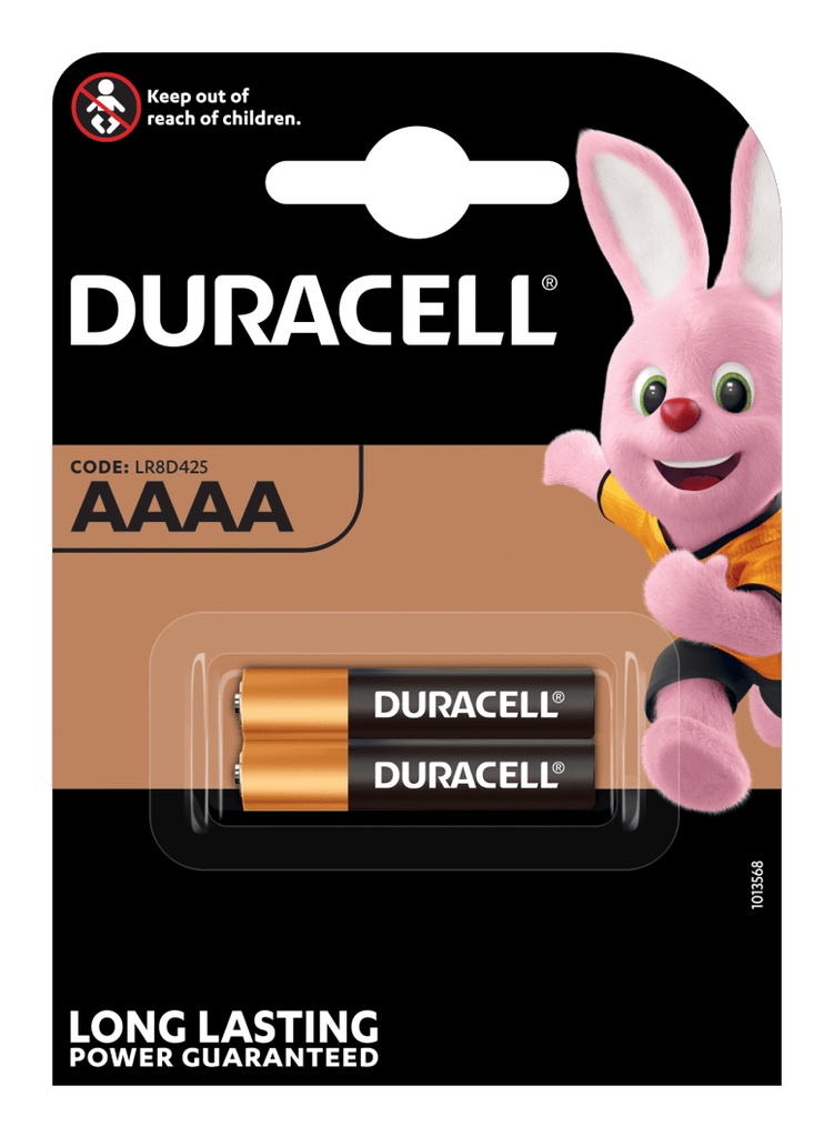 Duracell - Piles AAAA Alcaline 1,5V, lot de 2