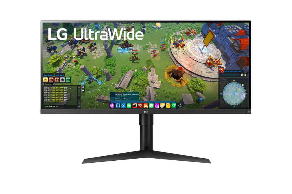ECRAN LG 34 Noir 34WP65G-B 21:9 UWQHD 1ms 2560X1080 400cd/m2 HDMI Displayport USB FreeSync HDR 400 Inclinaison