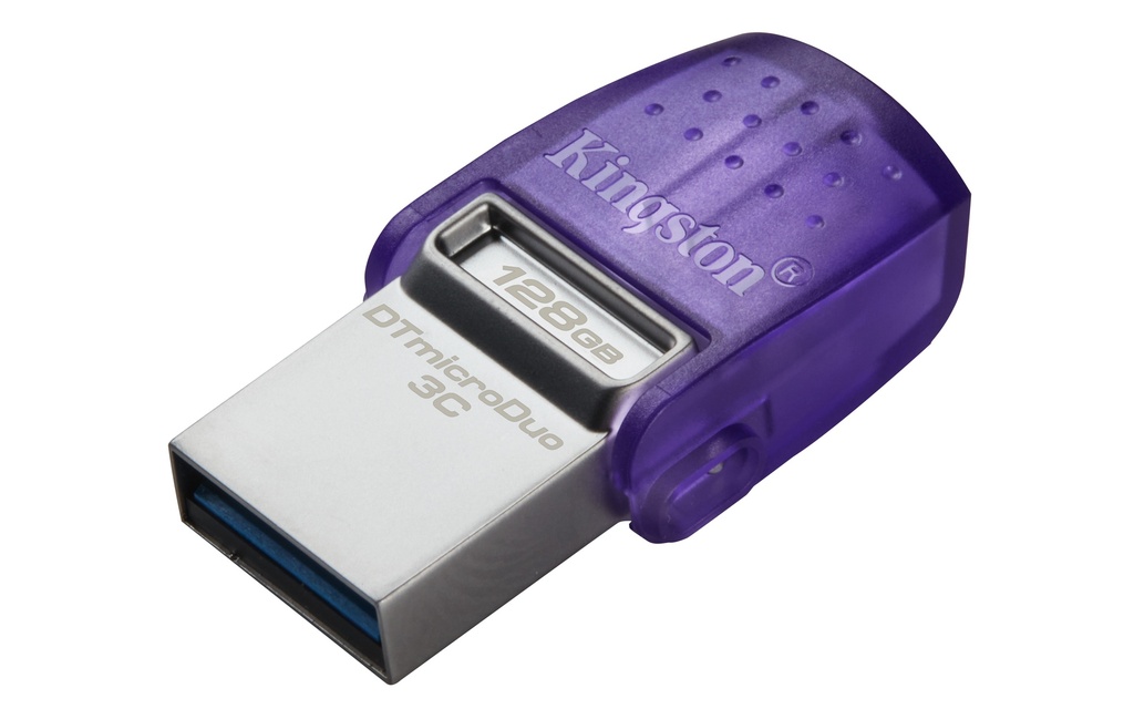 Kingston DataTraveler microDuo 3C - Clé USB - 128 Go - USB 3.2 Gen 1 / USB-C