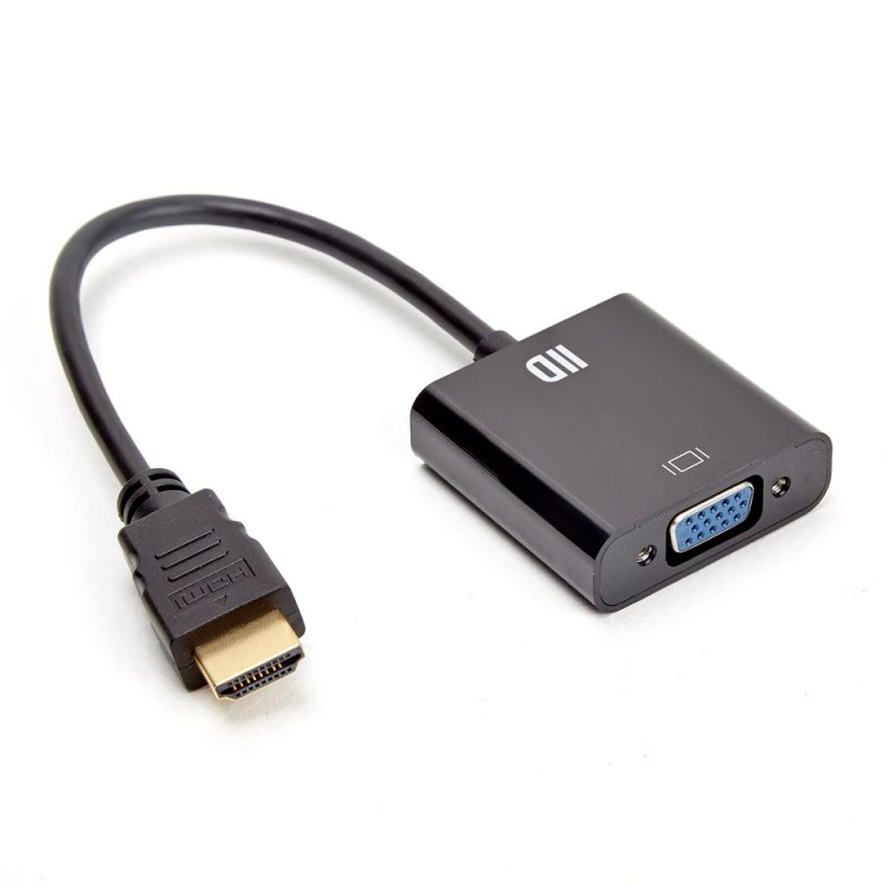 Adaptateur HDMI (M) vers VGA (F) + sortie audio 3.5" -  D2 Diffusion