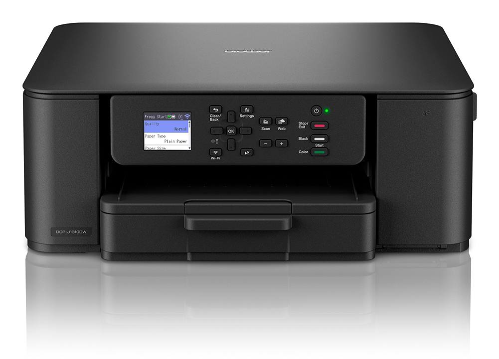 Brother DCP-J1310DW - Imprimante multifonctions - couleur - jet d'encre - A4/Legal (support) - 150 feuilles - USB 2.0, Wi-Fi(n)