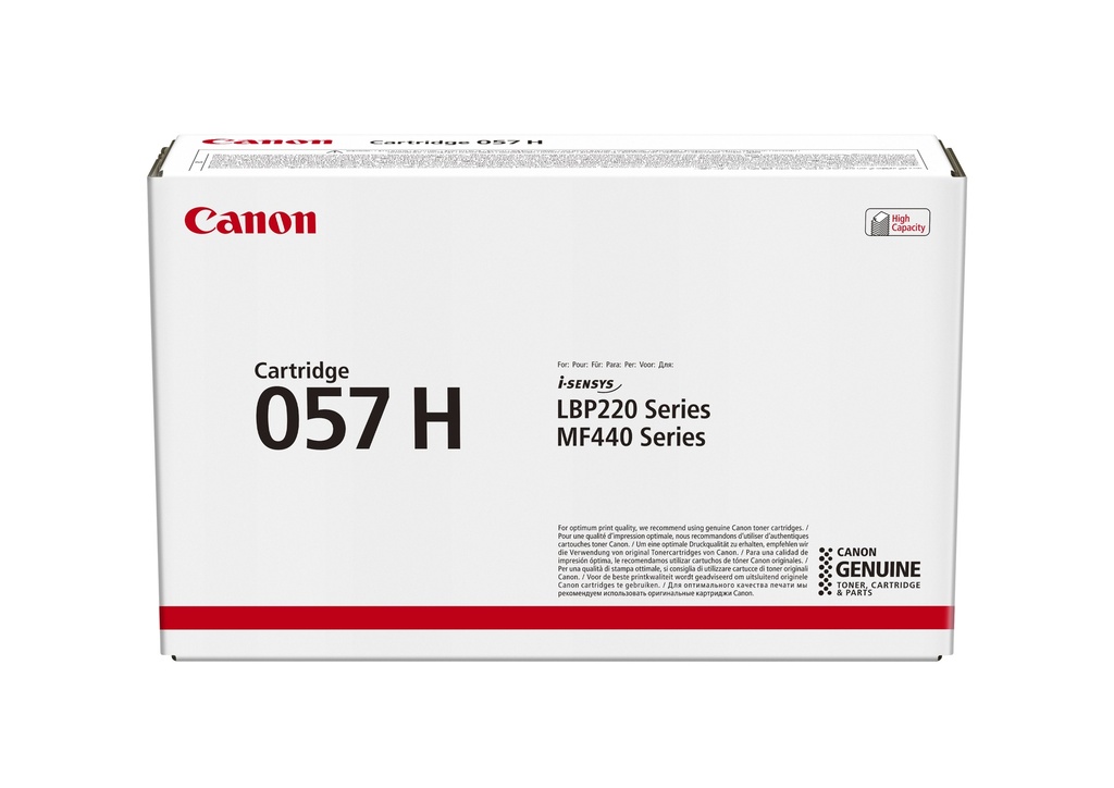 [TONCAN057H] Canon 057 H - Haute capacité - noir - original - cartouche de toner - Jusqu'à 10000 pages ISO/IEC 19798
