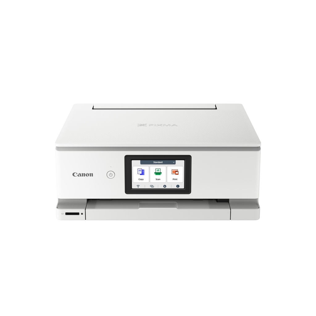 Canon PIXMA TS8751 - Imprimante multifonctions - couleur - jet d'encre - Legal (216 x 356 mm) (original) - A4/Legal (support) - jusqu'à 15 ipm (impression) - 200 feuilles - USB 2.0, Wi-Fi(ac) - blanc