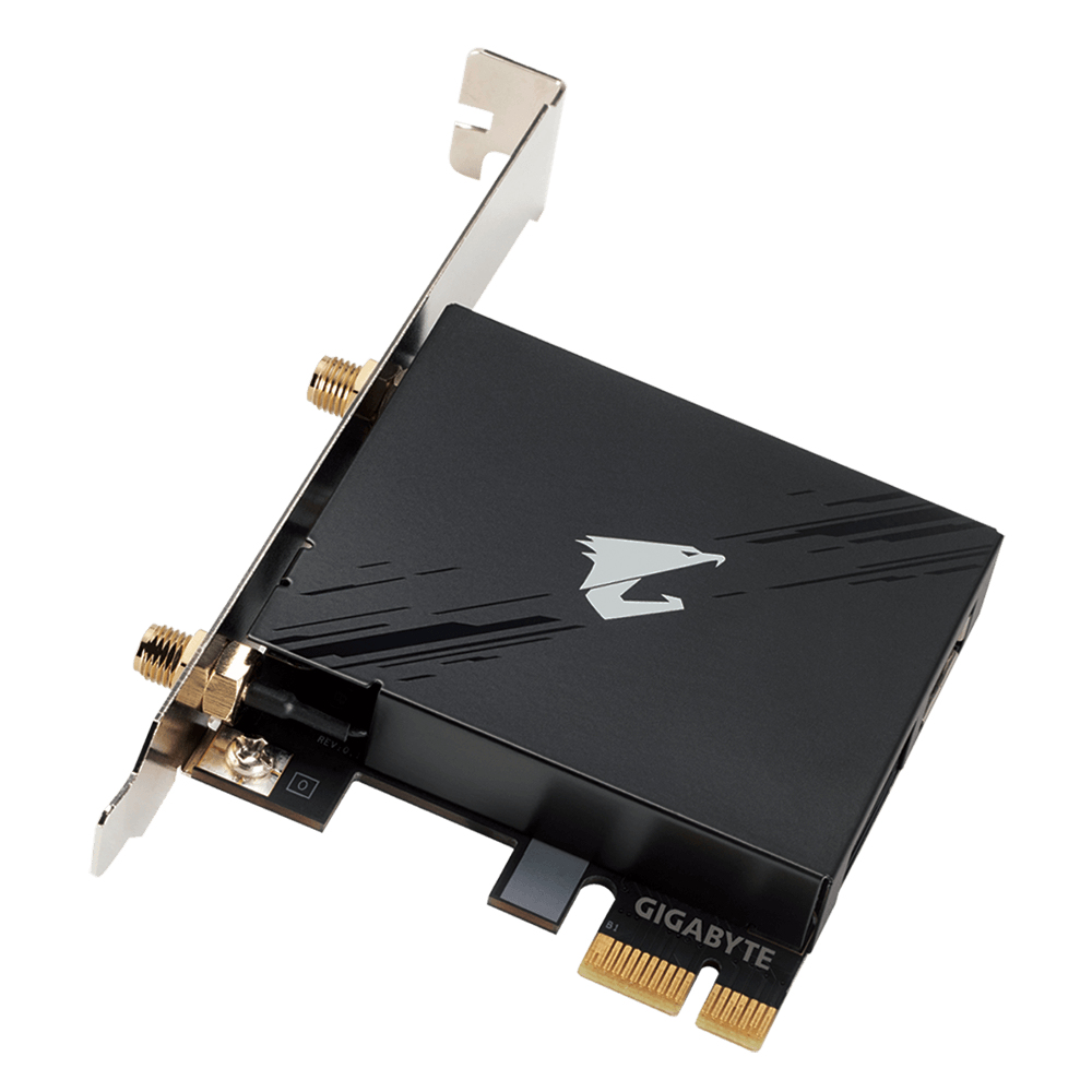 Carte Réseau PCIe Wi-Fi 6E 2400 Mbps + Bluetooth 5.2 Gigabyte Aorus GC-WBAX210