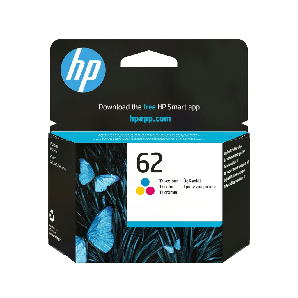 HP 62 Original Colour Ink Cartridge (C2P06AE)