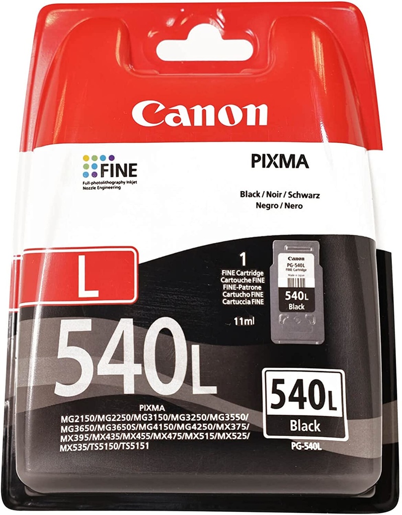 OEM Canon PG - 540L Black Ink Cartridge 5224B001AA
