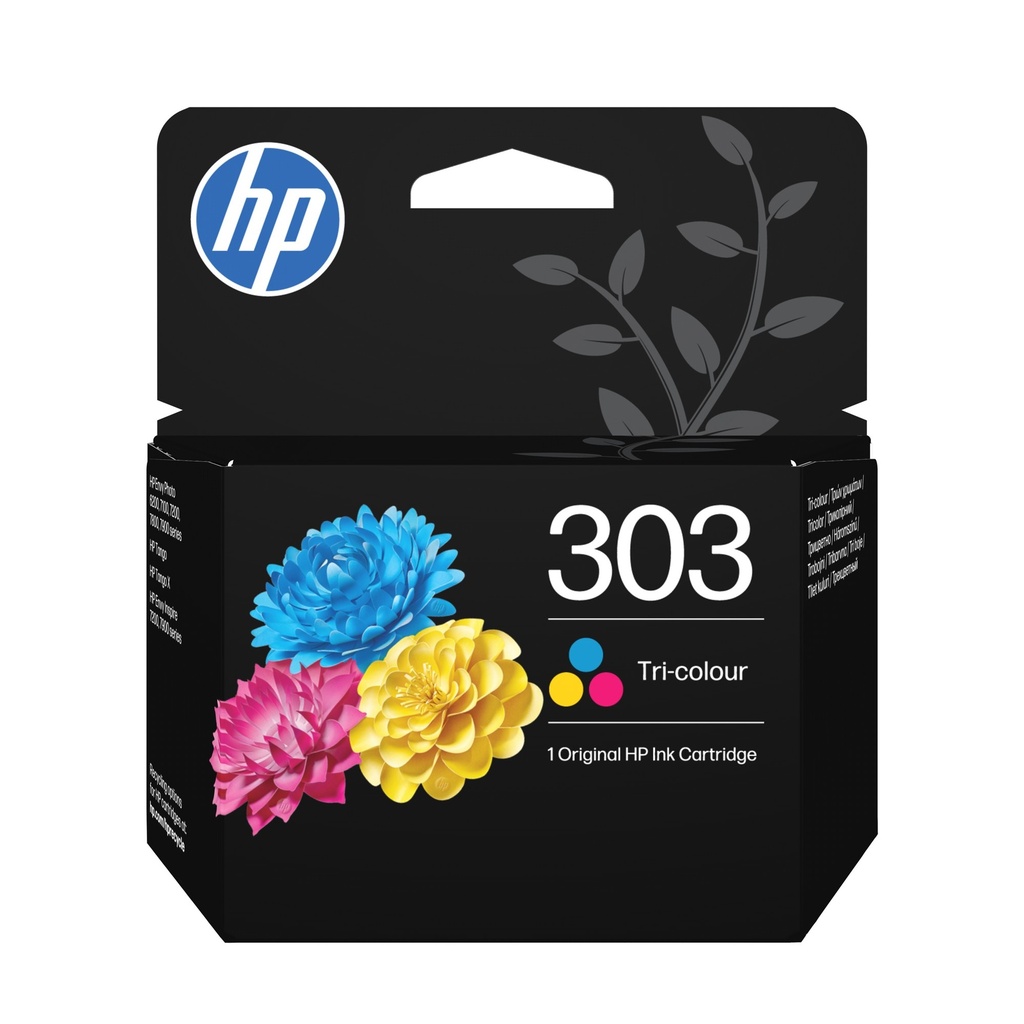 Original HP 303 Tri-Colour Ink Cartridge (T6N01AE)