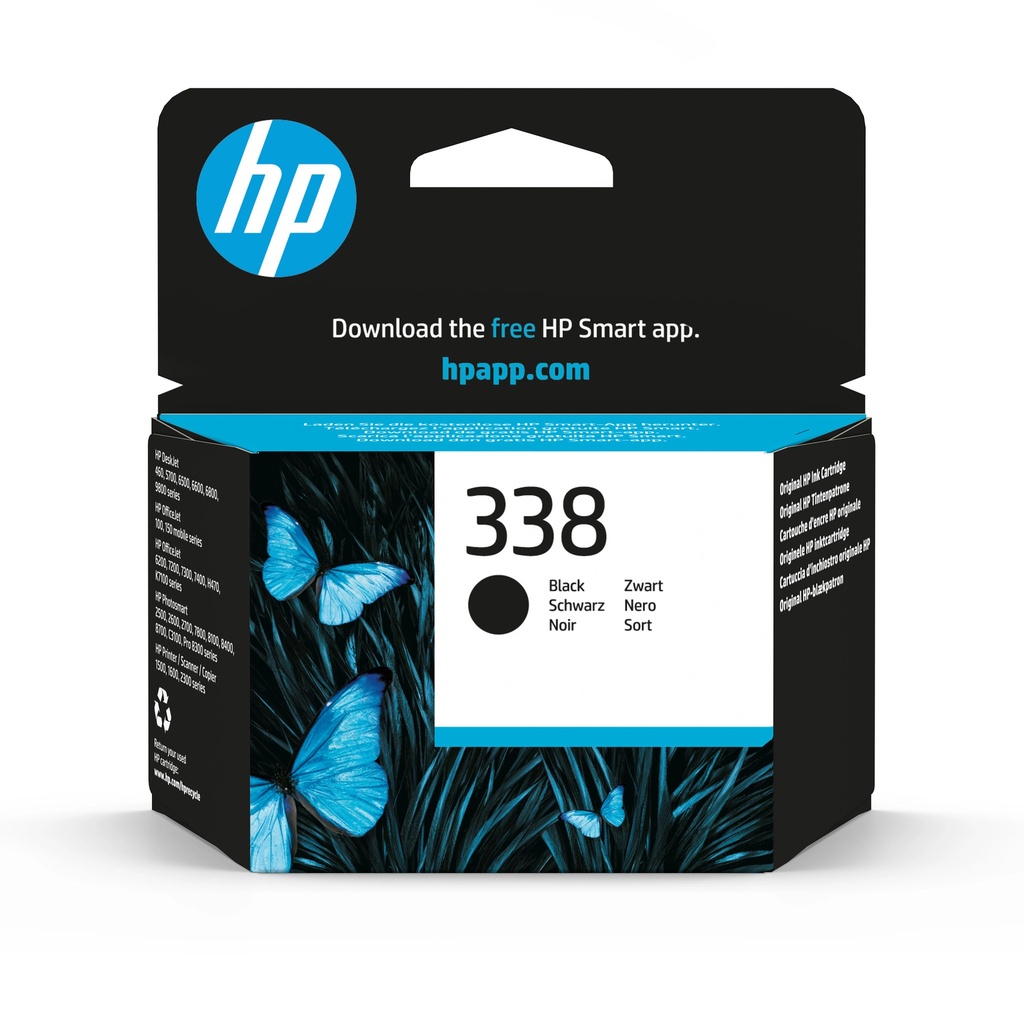 Original HP 338 Black Ink Cartridges (C8765ee)