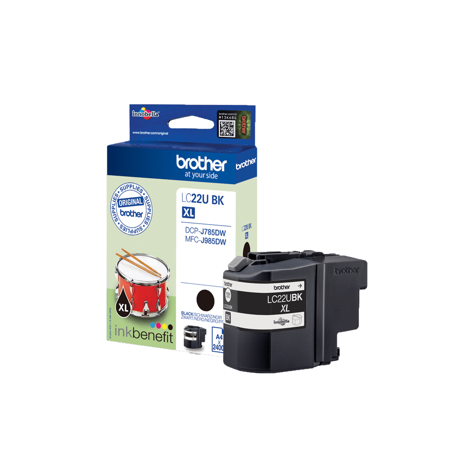 Brother LC22UBK Black Original Ink Cartridge