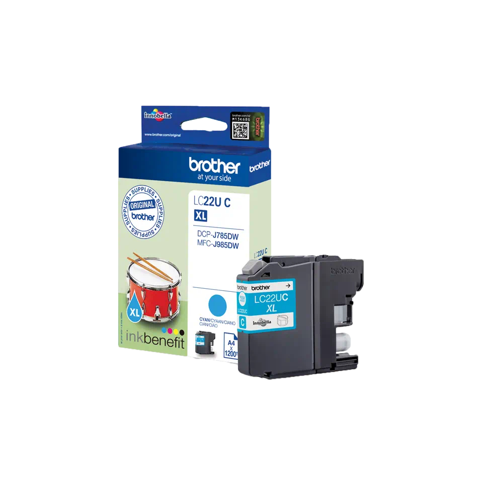 Brother LC22UC Cyan Original Ink Cartridge
