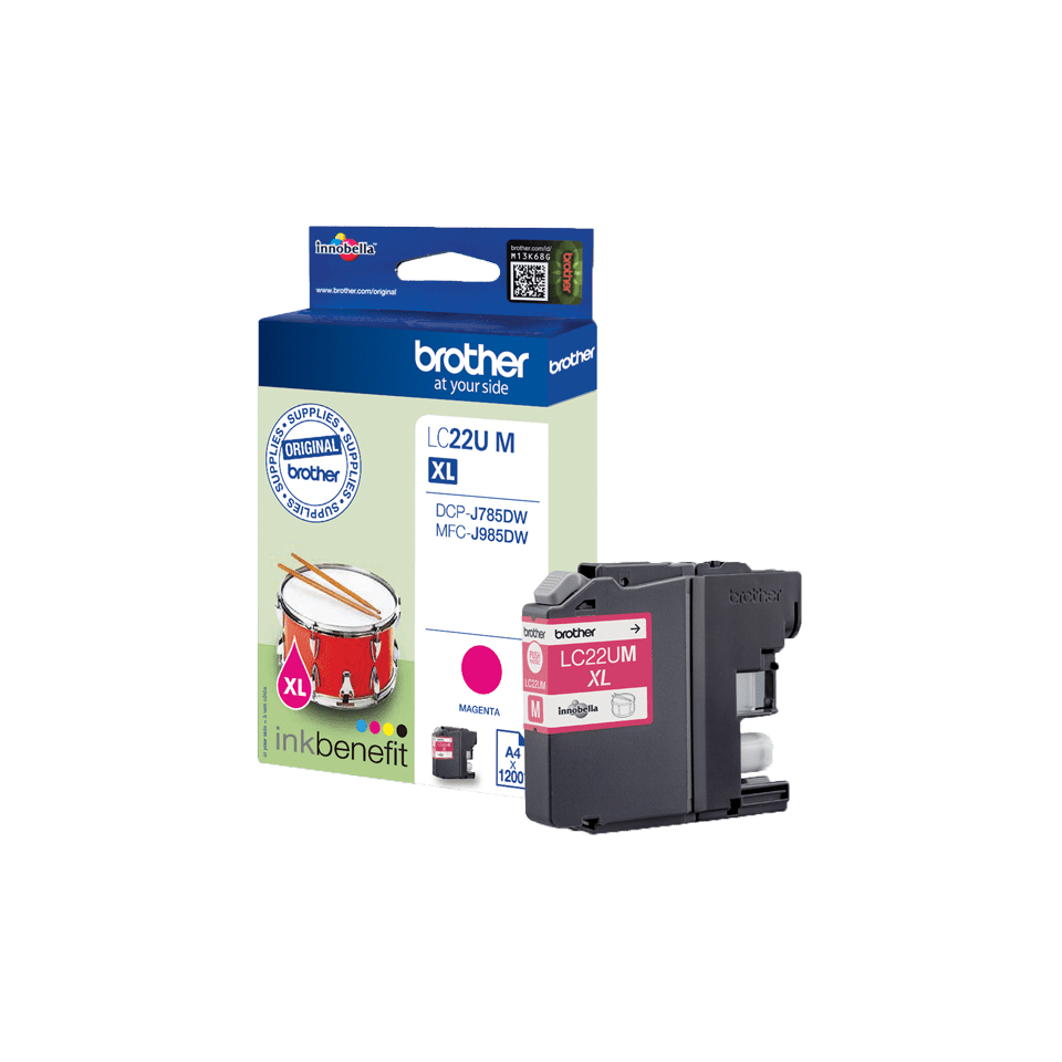 Brother LC22UM Magenta Original Ink Cartridge