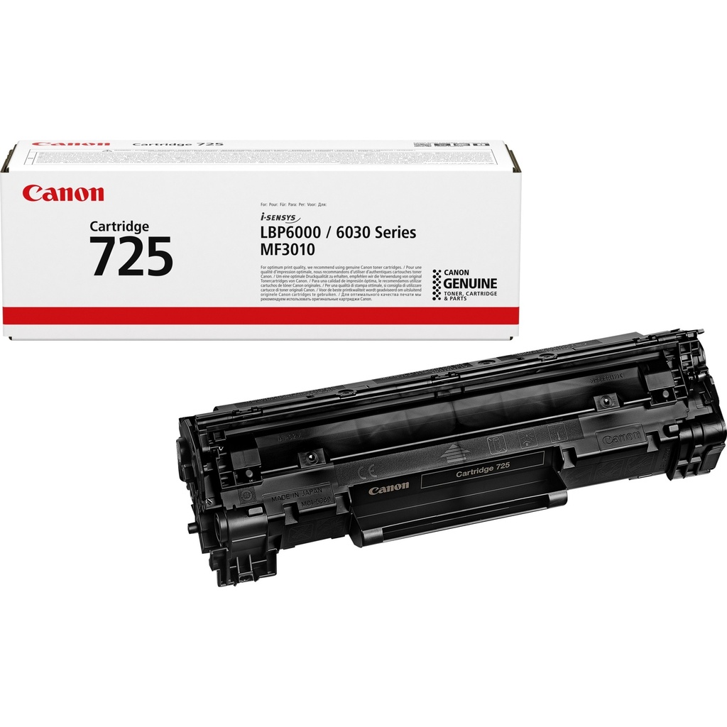 Canon 725 Black Original Toner Cartridge (3484B002AA)