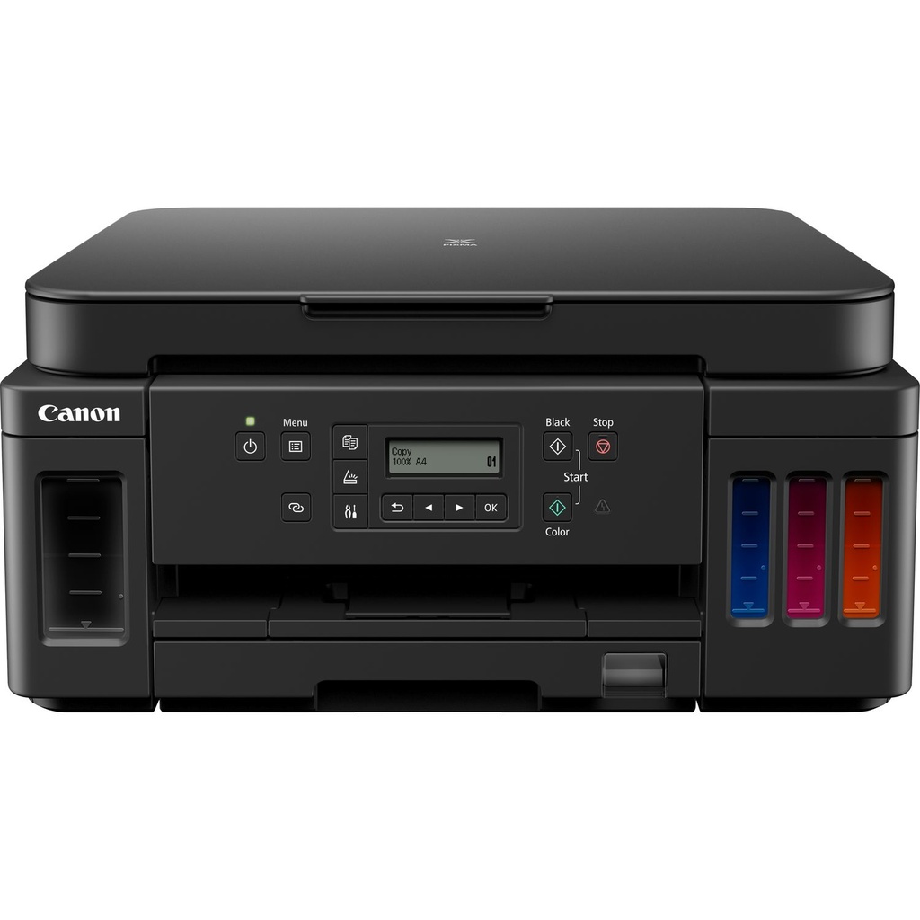 [IMPCANG6050] Canon PIXMA G6050 - Imprimante multifonctions - couleur - jet d'encre - rechargeable - A4 (210 x 297 mm), Letter A (216 x 279 mm) (original) - A4/Legal (support) - jusqu'à 13 ipm (impression) - 350 feuilles - USB 2.0, LAN, Wi-Fi(n)