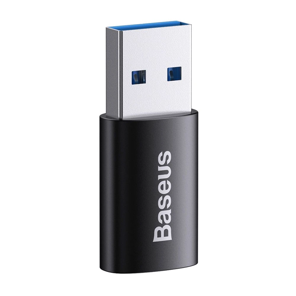 [ADBSUSBAUSBC] Adaptateur Baseus USB-C 3.1 Femelle Vers USB-A Male OTG (Noir)