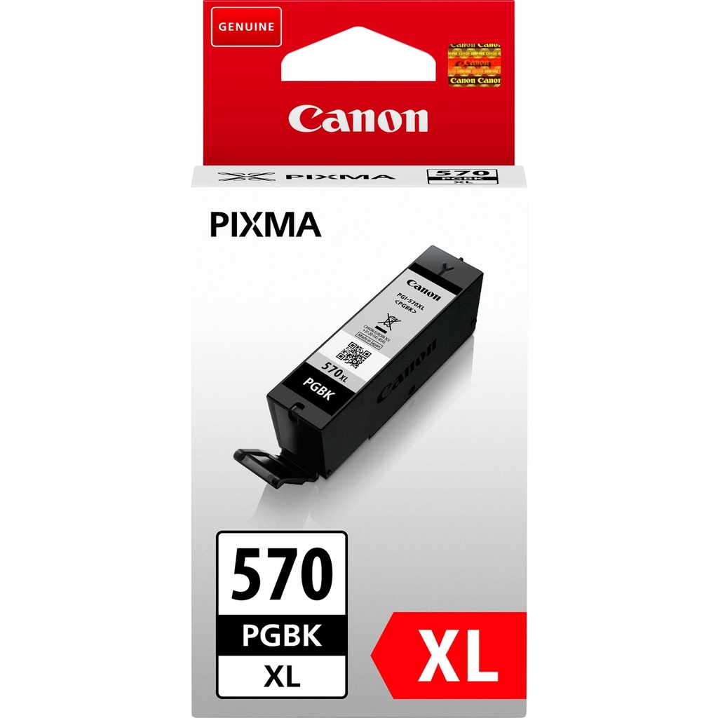 Canon PGI-570PGBKXL Pigment Black Original High Capacity Ink Cartridge