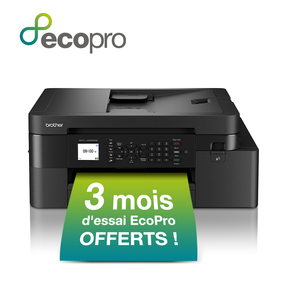 [IMPBROJ4350] Brother MFC-J4350DW - Imprimante multifonctions - couleur - jet d'encre - Letter A (216 x 279 mm)/A4 (210 x 297 mm) (original) - A4/Legal (support) - jusqu'à 13 ppm (copie) - jusqu'à 20 ppm (impression) - 150 feuilles - 14.4 Kbits/s - USB )