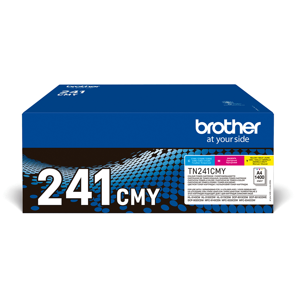 [TONBROTN241CMY] Brother TN241CMY - Pack de 3 - jaune, cyan, magenta - original - cartouche de toner