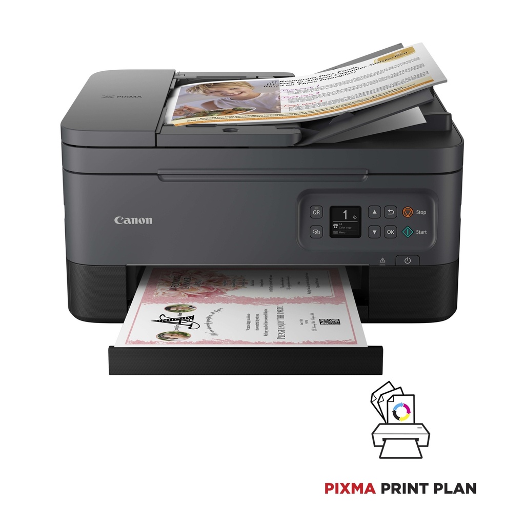 [IMPCANTS7450] Canon PIXMA TS7450i - Imprimante multifonctions - couleur - jet d'encre - A4 (210 x 297 mm), Legal (216 x 356 mm) (original) - A4/Legal (support) - jusqu'à 13 ipm (impression) - 200 feuilles - USB, Wi-Fi(n) - noir