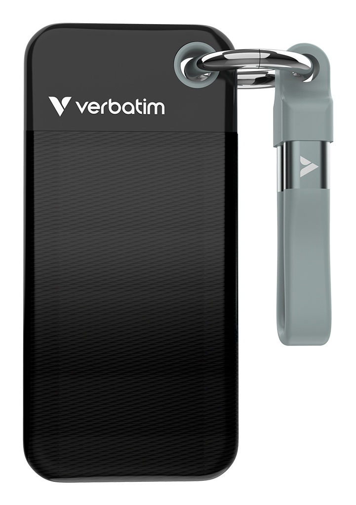 [EXVERSSD1] Disque SSD externe Verbatim Pocket - 1To (Noir/Gris)